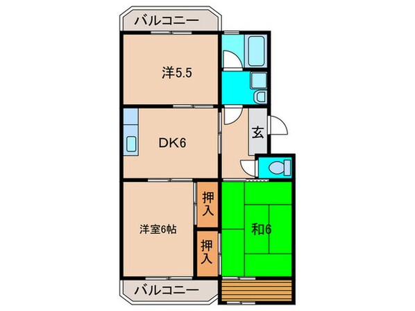 シャトルことぶきの物件間取画像